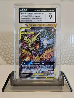 Zapdos Moltres Articuno GX SM210 CGC Mint 9 Hidden Fates 2019 Pokemon TCG - Image 1