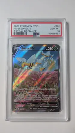 Beedrill V 161/189 Alternate Full Art PSA 10 Pokemon TCG SWSH Astral Radiance - Image 1