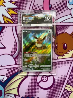 Pokemon - Eevee 0115/15 - Simplified Chinese - Gem Pack Vol 2 - Graded - ACE 10 - Image 1