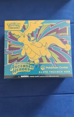 Polkemon Ascended Heroes ETB PKC Pokemon Center Edition SEALED has Small Tear - Image 1