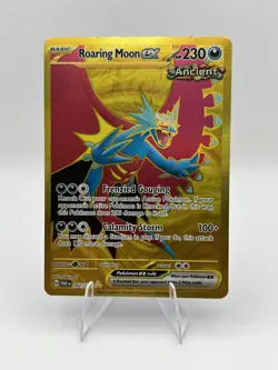 Pokemon Roaring Moon ex Full Art Holo Ancient Rare SV04 Paradox Rift 262/182 - Image 1