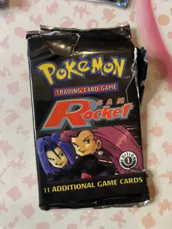 Pokemon 1st Ed Team Rocket Set Booster Pack TCG EMPTY 2000 Artwork display only - Image 3