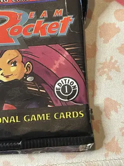 Pokemon 1st Ed Team Rocket Set Booster Pack TCG EMPTY 2000 Artwork display only - Image 4