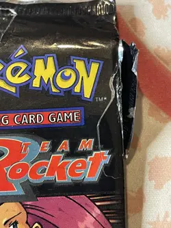 Pokemon 1st Ed Team Rocket Set Booster Pack TCG EMPTY 2000 Artwork display only - Image 5