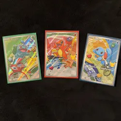 Pokemon First Partner Kanto Starters Bulbasaur, Charmander, Squirtle 30th - - Image 1