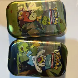 2 Pokemon Paldea Friends Mini Collectors Tins New & Sealed TCG - Image 1