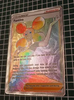 NM Pokemon Lost Origin Fantina Secret Rainbow Rare 206/196 - Image 2