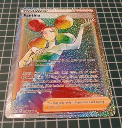 NM Pokemon Lost Origin Fantina Secret Rainbow Rare 206/196 - Image 3