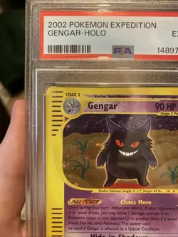 Pokemon Gengar Expedition Holo Rare Psa 6 HUGE SWIRL 13/165 - Image 3