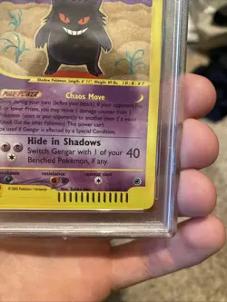 Pokemon Gengar Expedition Holo Rare Psa 6 HUGE SWIRL 13/165 - Image 5