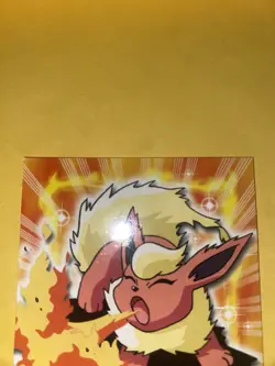 Topps 2000 Pokemon TV #136 Flareon Non-Foil Animation Series - Image 2