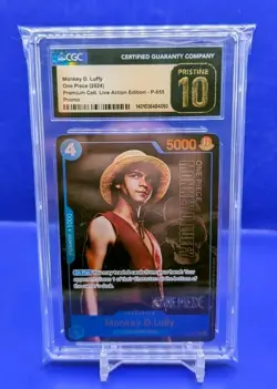 CGC PRISTINE 2024 ONE PIECE PREMIUM CARD COLLECTION #055 MONKEY D. LUFFY - Image 1