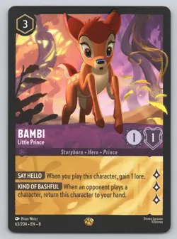 Disney Lorcana - Bambi - Little Prince 63/204 - Reign of Jafar (8) - Image 1