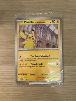 2 Pikachu At The Museum Jumbo Promo Pokemon Cards - Image 2