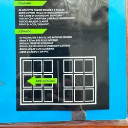 VAULT X 9 Pocket Strap Binder Blue 20 Page Album 360 Cards Folio Folder - Image 4