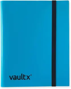VAULT X 9 Pocket Strap Binder Blue 20 Page Album 360 Cards Folio Folder - Image 5