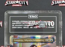 MTG FOIL GREEK Sokrates, Athenian Teacher - Assassin's Creed SN 169/500 TAG 10 - Image 2