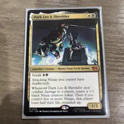 Dark Leo and Shredder - Teenage Mutant Ninja Turtles - MtG- NM - Image 1