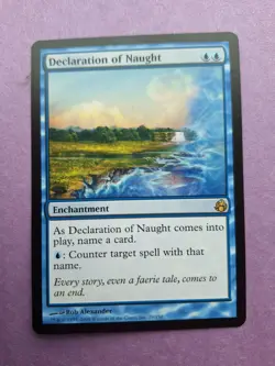 1x Declaration of Naught Morningtide NM-Mint, English MTG - Image 1