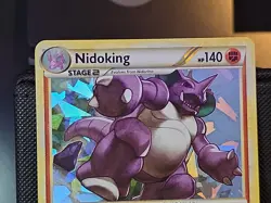Nidoking - 6/102 - Pokemon Triumphant Cracked Ice Holo Promo NM - Image 2