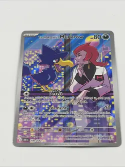 Team Rockets Murkrow 200/182 Pokemon TCG SV10 Destined Rivals Illustration Rare - Image 2