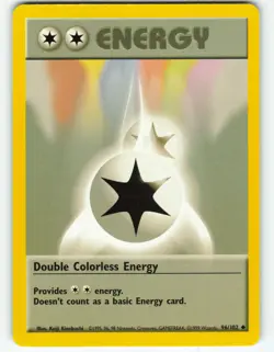 Double Colorless Energy - 96/102 Base Set - Pokemon TCG - 1999 - Image 1