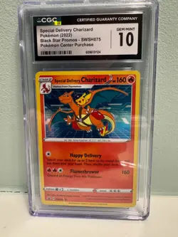 🔥🏆 CGC GEM MINT 10 | Special Delivery Charizard SWSH075 Pokemon Center - Image 1