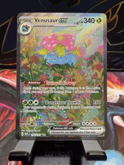 Pokemon SV 151: Venusaur EX - SIR 198/165 Near Mint Pack Fresh! Gradable - Image 1