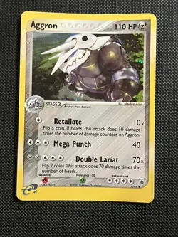 Pokemon: Aggron 1/109 Holo Rare - EX Ruby Sapphire 2003 - LP - Image 1