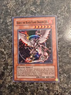 Yugioh Horus The Black Flame Dragon LV6 - SOD-EN007 - 1st Ed Super Rare - NM/VLP - Image 1