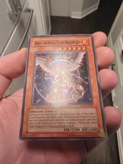 Yugioh Horus The Black Flame Dragon LV6 - SOD-EN007 - 1st Ed Super Rare - NM/VLP - Image 2