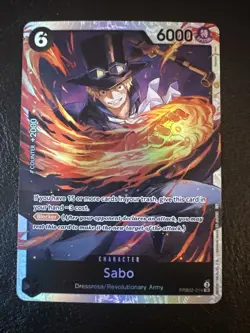 One Piece Sabo PRB02-014 SR Premium Booster Best Vol 2 Super Rare - Image 1