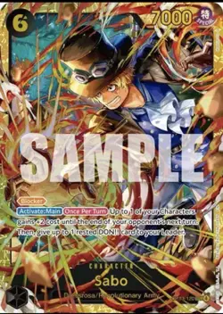 Sabo (120) OP13-120 English SEC Carrying On His Will One Piece Card Game - Image 1