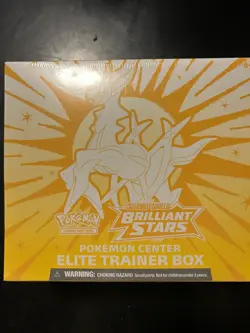 Pokemon Trading Card Game Sword & Shield Brilliant Stars Pokemon Center ETB 820650850066 - Image 1