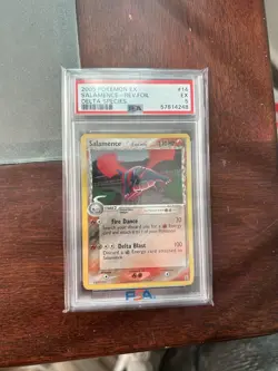 Pokemon TCG Salamence EX Holo Rare Card 14/113 PSA 5 EX Delta Species - Image 1