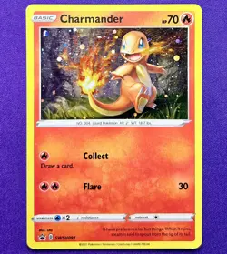 Charmander SWSH092 | Sword & Shield Promo | Pokemon TCG Card Cosmos Holo | LP - Image 1