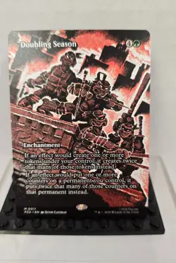 Magic the Gathering TMNT Doubling Season Borderless *Near Mint* - Image 1