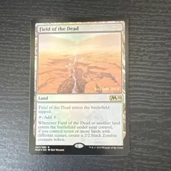 Field of the Dead MTG Core Set 2020 pre-release stamped foil - Image 1