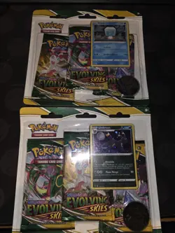 Pokemon Tcg Evolving Skies Umbreon & Eiscue Triple Blister New And Sealed Bundle - Image 1