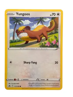 New: 2023 Pokemon TCG Yungoos 117 Crown Zenith Regular Common - Image 1