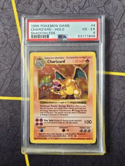 Charizard PSA 4 - 004/102 - Shadowless Holo - Base Set WOTC Vintage - Pokemon - Image 1