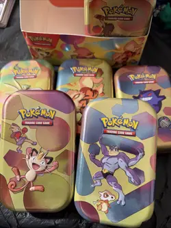 *EMPTY* Pokemon 151 Mini Tins Full Set of 10 with display box - Image 4