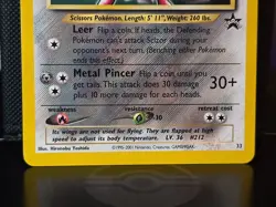 1999 Pokemon Wizards Black Star Promos Scizor #33 - Image 4
