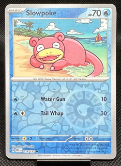 Pokemon Slowpoke 018/131 Reverse Holo Prismatic Evolutions TCG NM - Image 1