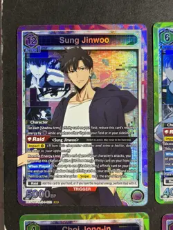Solo Leveling Union Arena Lot of 6 SR NM 2x Sung Jinwoo Included - Image 2