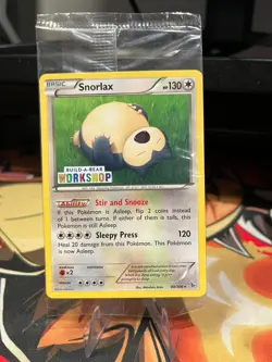 Build a Bear Pokemon Card Snorlax Promo Trading Card 80/106 TCG SEALED STAMPED - Image 1