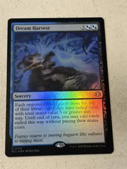 mtg foil Dream Harvest, rare sorcery, Lorwyn Eclipsed, unplayed - Image 1