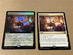 2 x mtg Urban Retreat, 1 is borderless foil, from Spiderman set, unplayed - Image 1