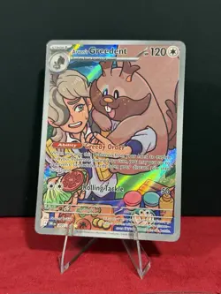 Arven's Greedent 205/182 Illustration Rare Destined Rivals Pokemon TCG - Image 1