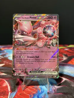 Pokemon TCG Team Rocket’s Mewtwo ex 81/182 Destined Rivals Double Rare *NM* - Image 1